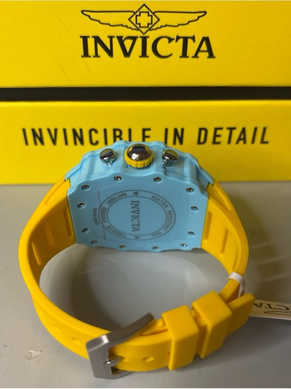 Invicta Racing Nitro yellow edition Chronograph Watch - Skeleton Dial